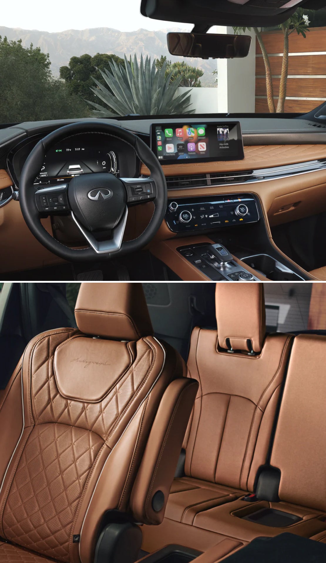 2024 INFINITI QX60 Interior vs. 2024 Volvo XC60 Interior