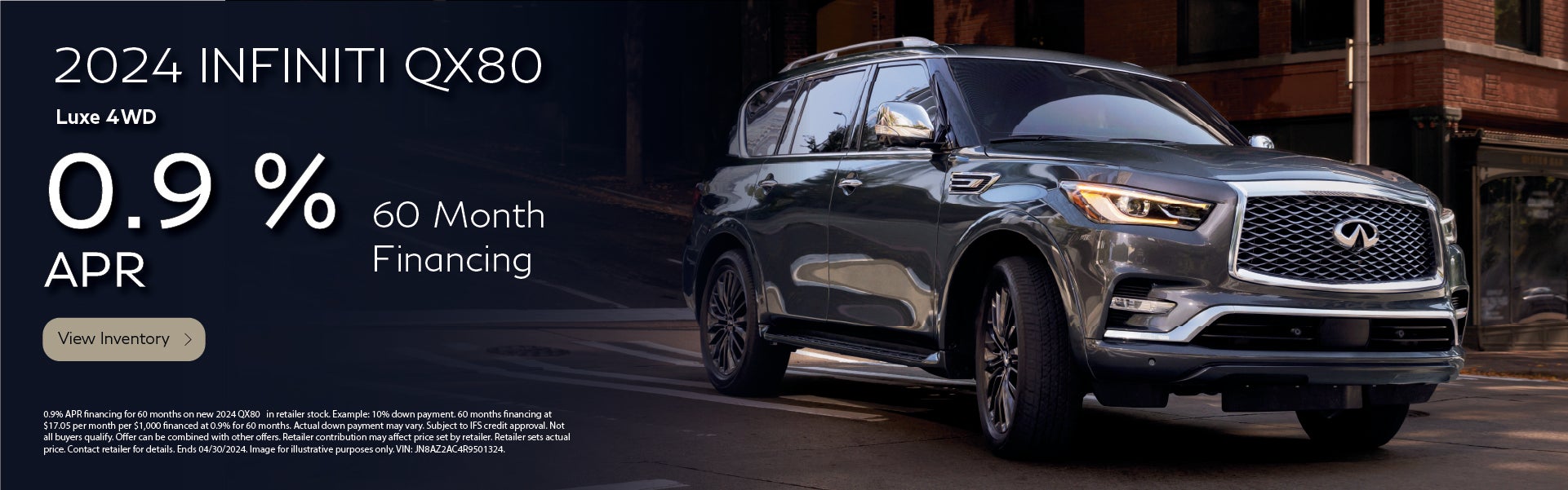 2024 INFINITI QX80 Luxe 4WD Offer